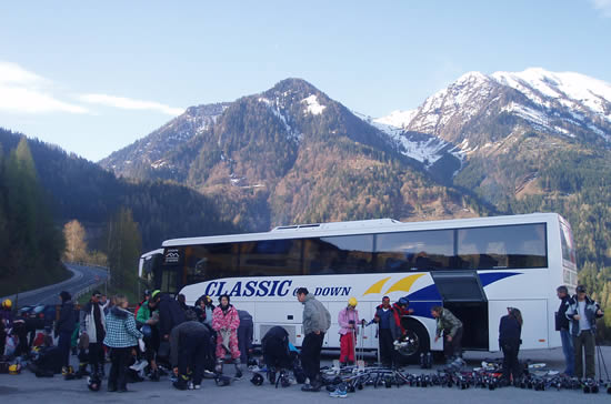Classic Coach on Ski Trip to Austria