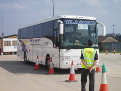 Classic Coach at UK Coach Rally Manoeuvring Skills