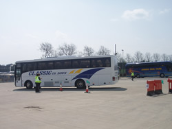 Classic Coach at UK Coach Rally Manoeuvring Skills